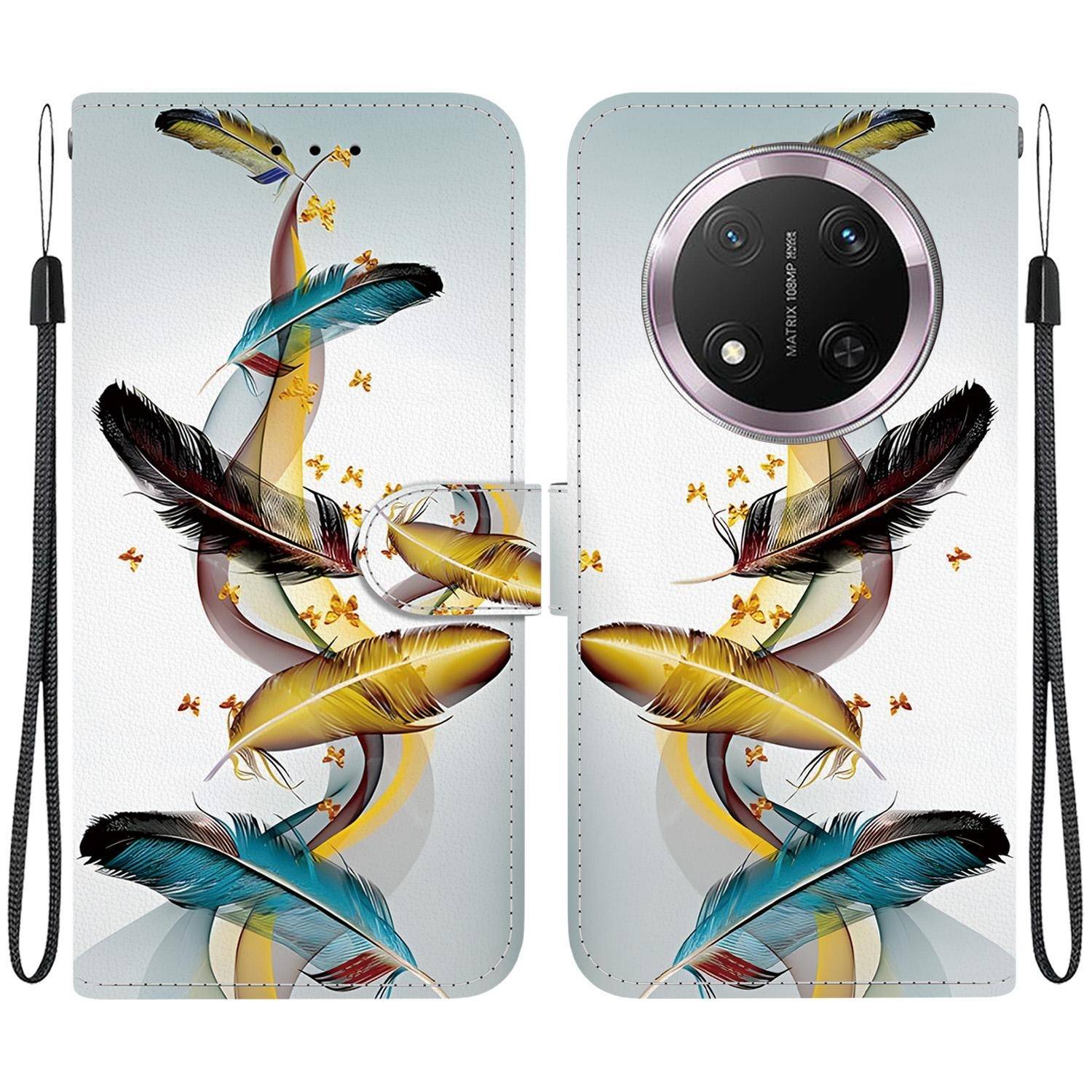 Für Honor Magic 7 Lite / X9c Kunstleder Motiv Design Book Wallet Tasche Hülle
