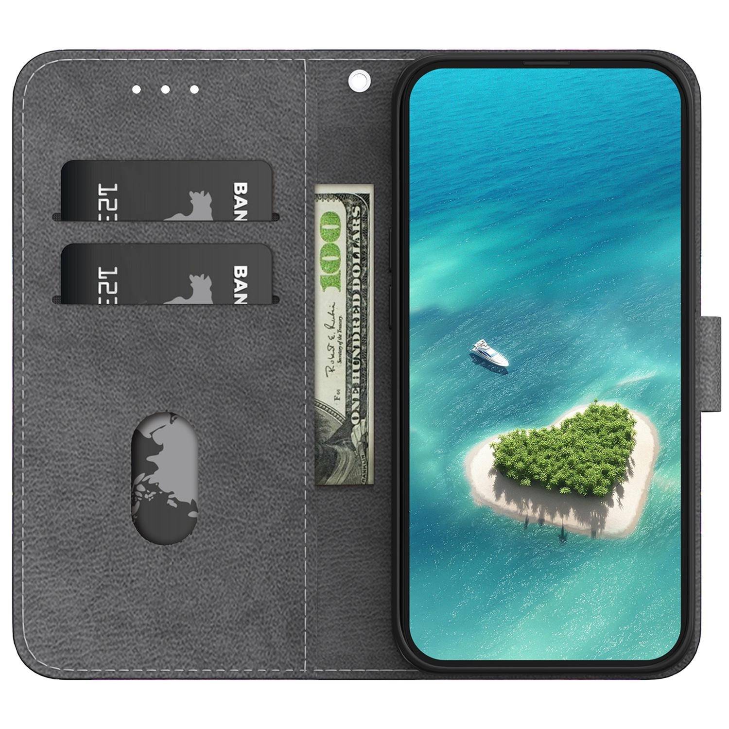Für Honor Magic 7 Lite / X9c Kunstleder Motiv Design Book Wallet Tasche Hülle