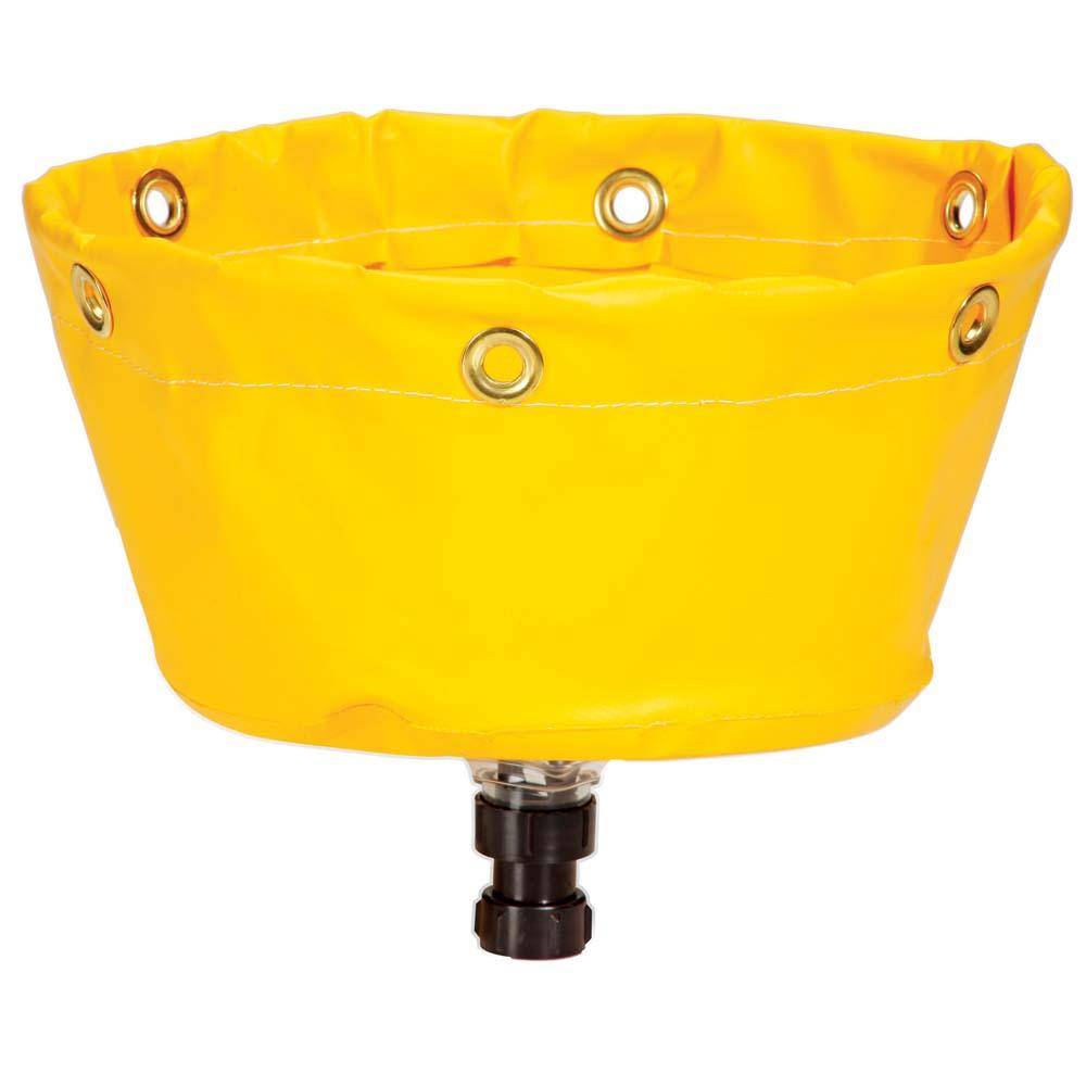 PIG® Leckage-Umleiter mit flachem Profil - PVC/PE - Gelb - für Rohre - 29 x 23 cm - Preis per Stück