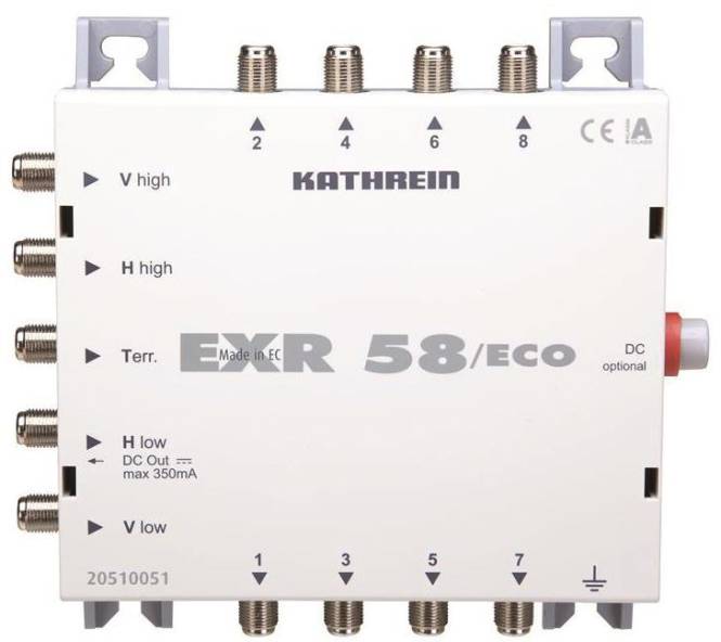 KATH Multischalter EXR 58/ECO 5 auf 8 Install.Baumaterial Antennen Sat-Anlagenzubehör