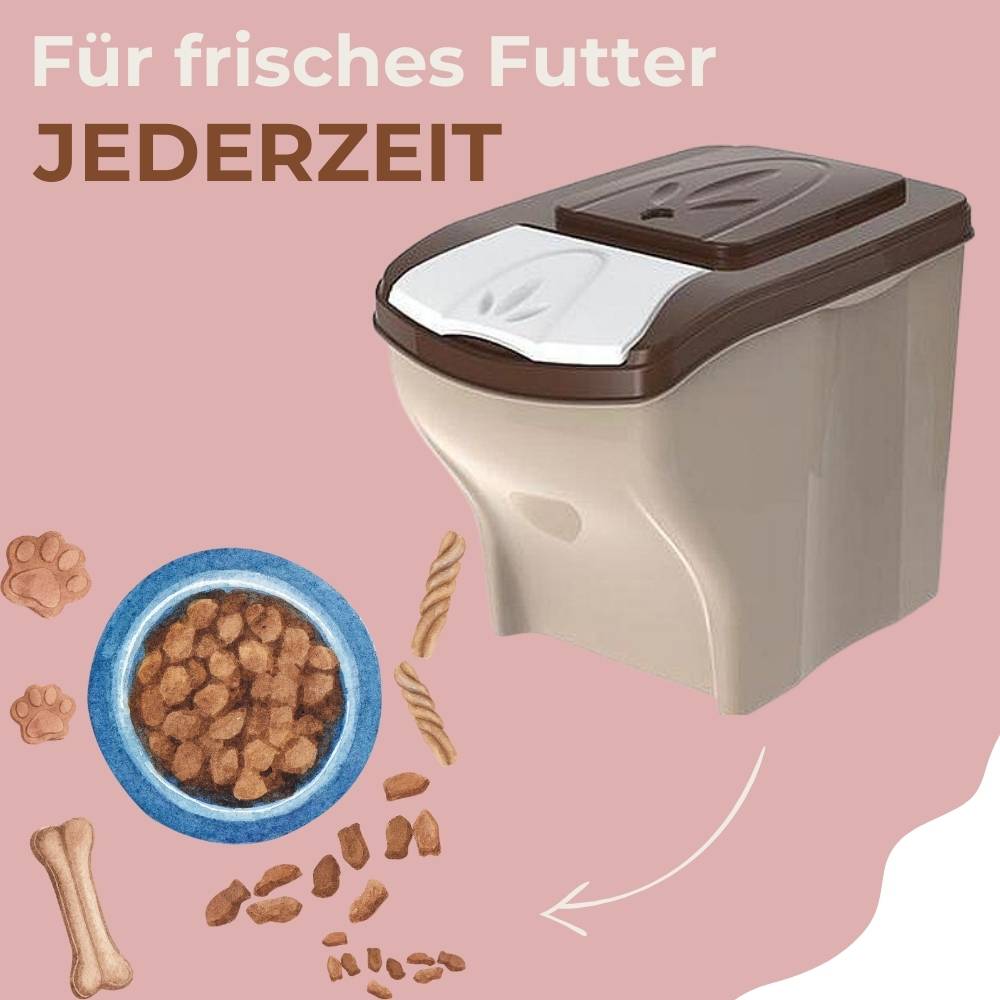 3x Hundefutter Aufbewahrung Futtertonne Katze Futtertonne Hund Tierfutterbehälter Trockenfutter Aufbewahrung Futterbox Hund Hundefutter Box 3 x 20