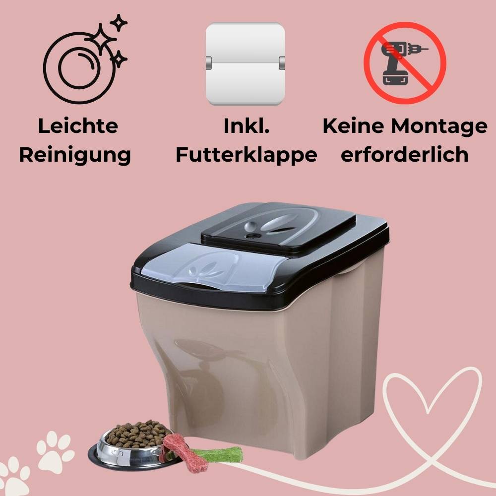 3x Hundefutter Aufbewahrung Futtertonne Katze Futtertonne Hund Tierfutterbehälter Trockenfutter Aufbewahrung Futterbox Hund Hundefutter Box 3 x 20