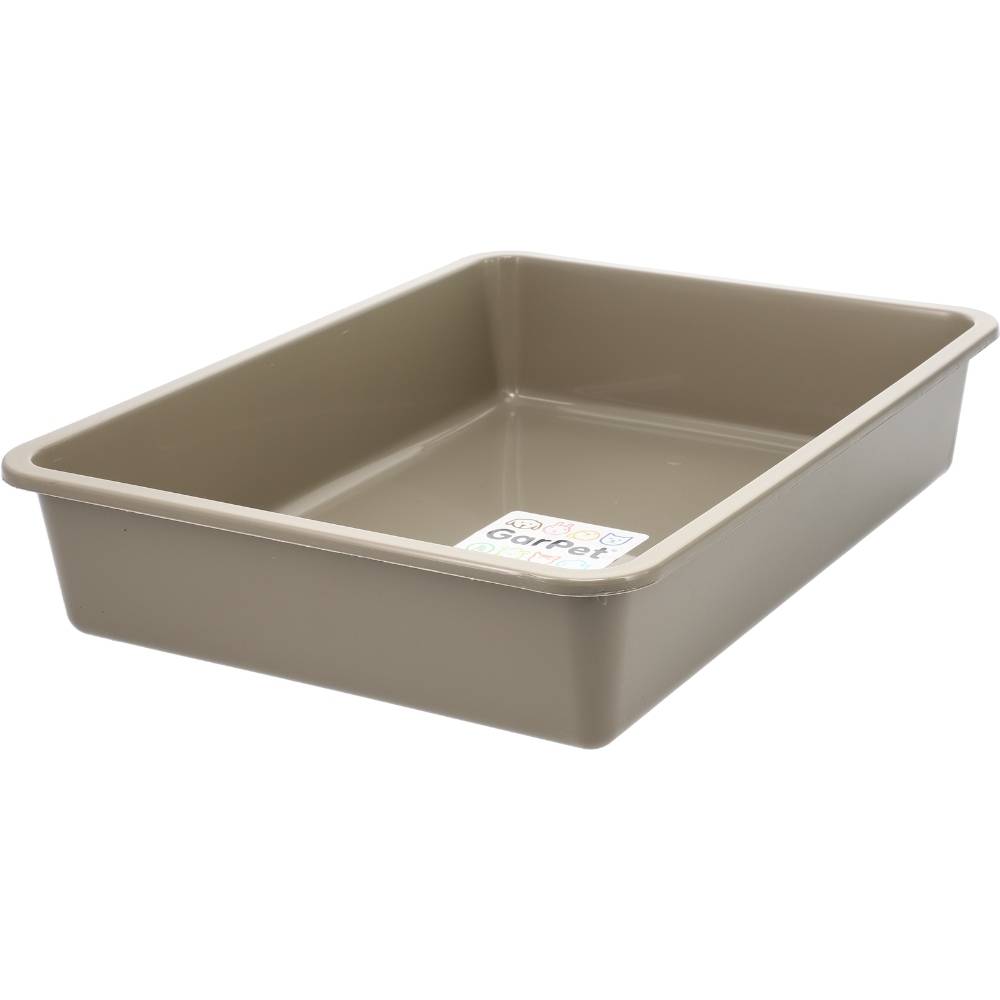 GarPet Katzenklo in 5 Größen Katzentoilette ohne Deckel Katzen WC Schalentoilette Klo grau eckig XL XXL hygenisch Max