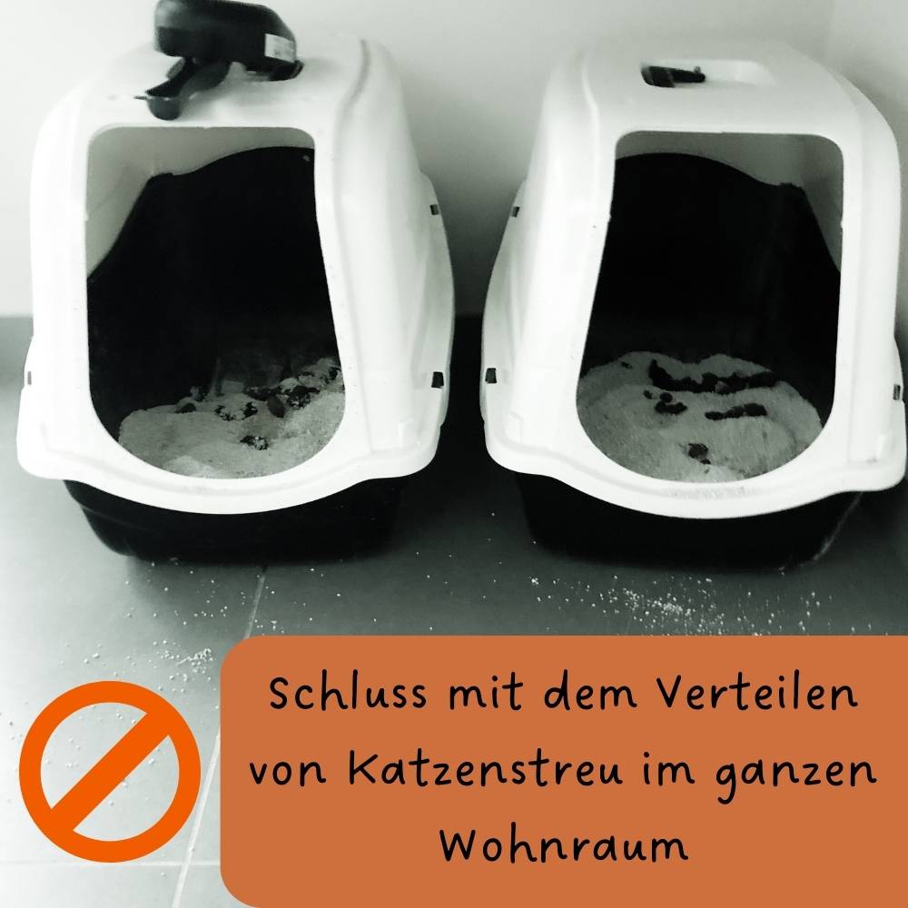 Katzenklo Matte Katzenstreu Katzentoilette Vorleger Unterleger Auffangmatte Grau Zaubermatte Vorlegematte