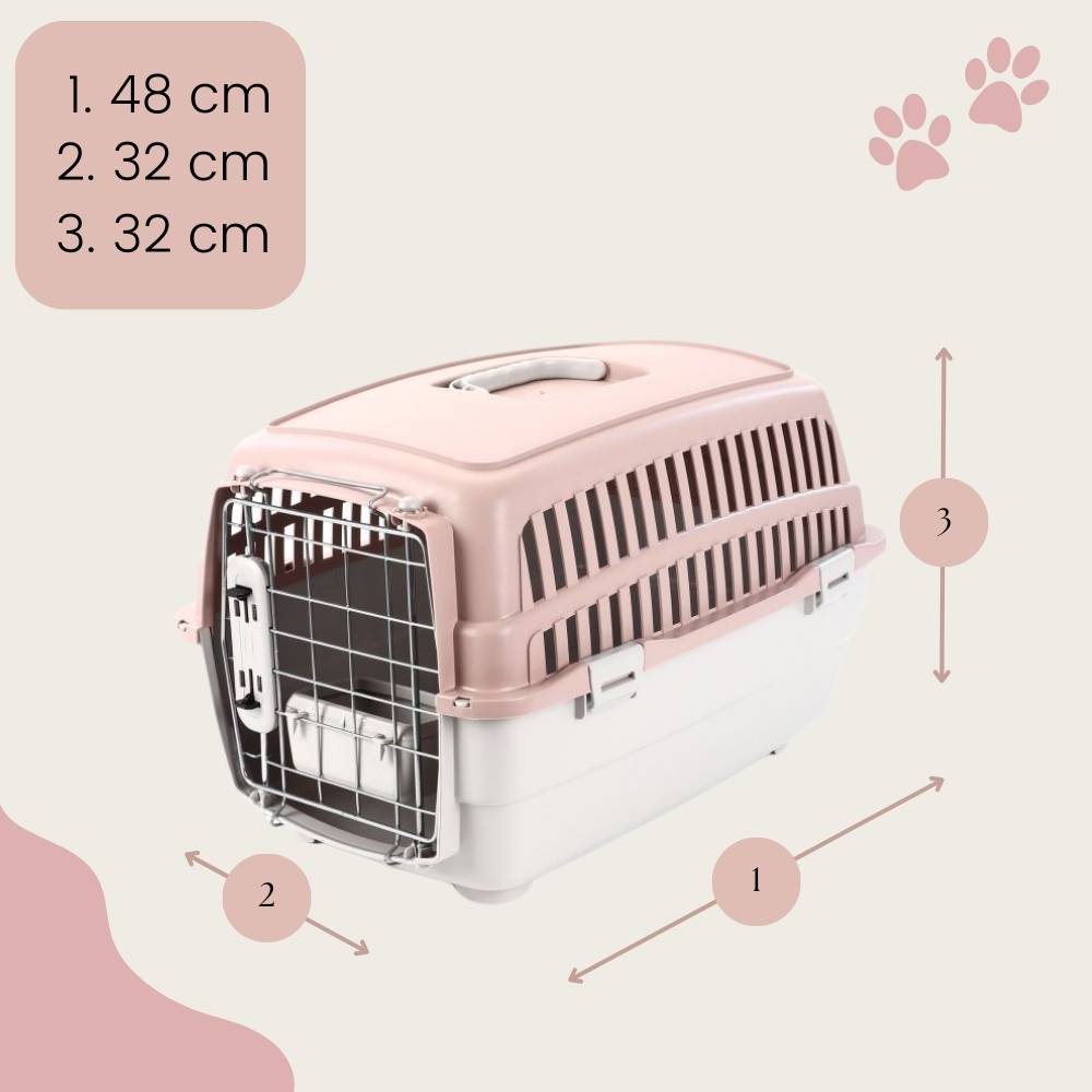 Transportbox IATA Flugbox Flugzeug Transport Auto Box Hunde Katzen Gr. S