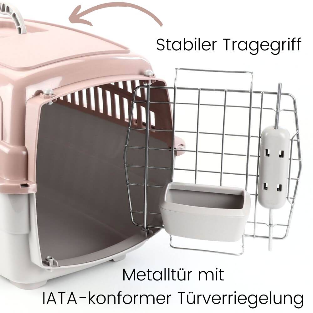 Transportbox IATA Flugbox Flugzeug Transport Auto Box Hunde Katzen Gr. S
