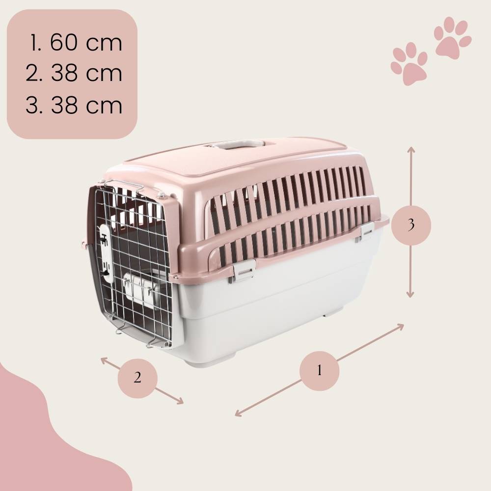 Transportbox IATA Flugbox Flugzeug Transport Auto Box Hunde Katzen Gr. L