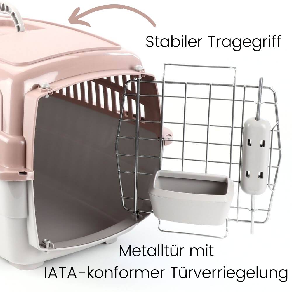 Transportbox IATA Flugbox Flugzeug Transport Auto Box Hunde Katzen Gr. L