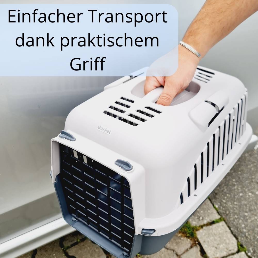Hundebox Auto Rückbank Transportbox Katze Katzentransportbox Transportbox Kaninchen Katzenkorb Transport Hundetransportbox Grau