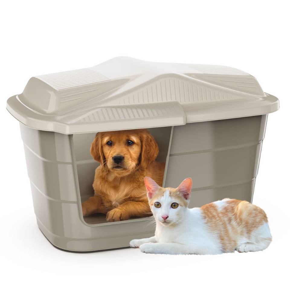 Hundehütte Katzenhütte Hunde Katzen Höhle Haus Bett Tier Korb Indoor Outdoor Wetterfest Kunststoff Drinnen Draußen