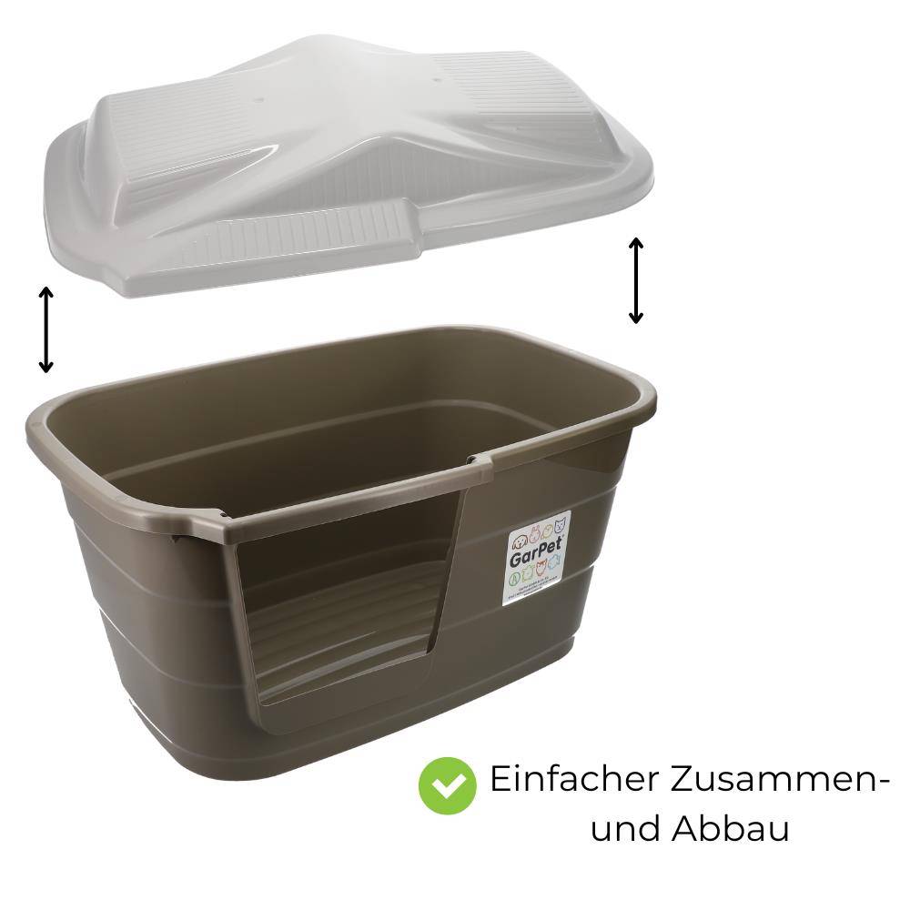 Hundehütte Katzenhütte Hunde Katzen Höhle Haus Bett Tier Korb Indoor Outdoor Wetterfest Kunststoff Drinnen Draußen