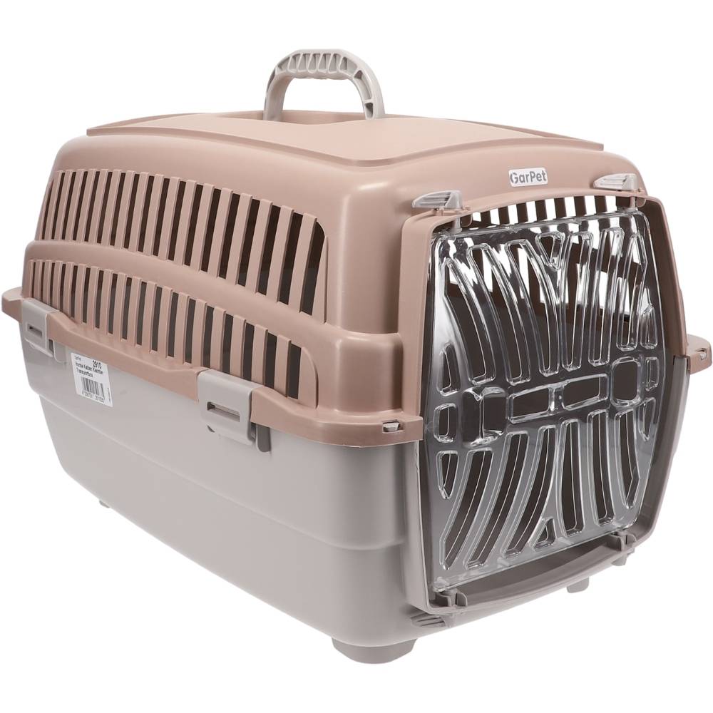 Transportbox Hunde Katzen Kaninchen Transport Auto Box Korb Hundebox Katzenbox extra viele Luftschlitze sicheres Schloss