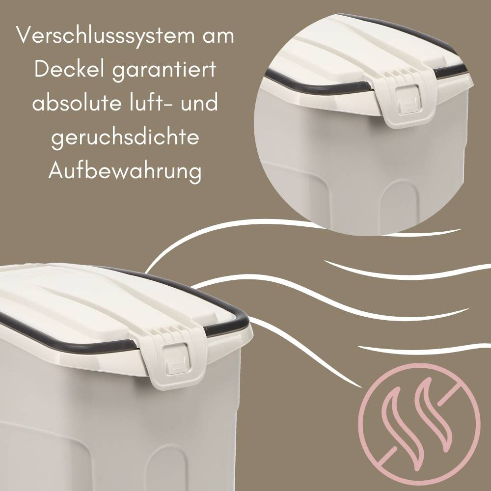 Futtertonne Luftdicht mit Deckel Futtertonne Hund Katze Hundefutter Aufbewahrung Trockenfutter Aufbewahrung Futterbox Hund Hundefutter Box 13 L