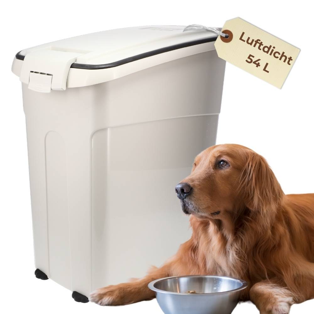 Futtertonne Luftdicht mit Deckel Futtertonne Pferd Hund Hundefutter Aufbewahrung Hundefutter Box Trockenfutter Aufbewahrung Futterbox Hund 54 L