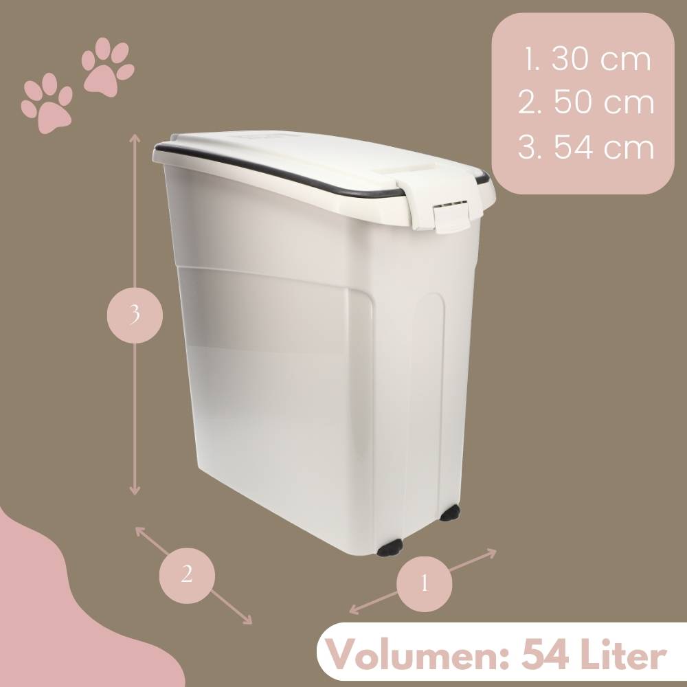 Futtertonne Luftdicht mit Deckel Futtertonne Pferd Hund Hundefutter Aufbewahrung Hundefutter Box Trockenfutter Aufbewahrung Futterbox Hund 54 L
