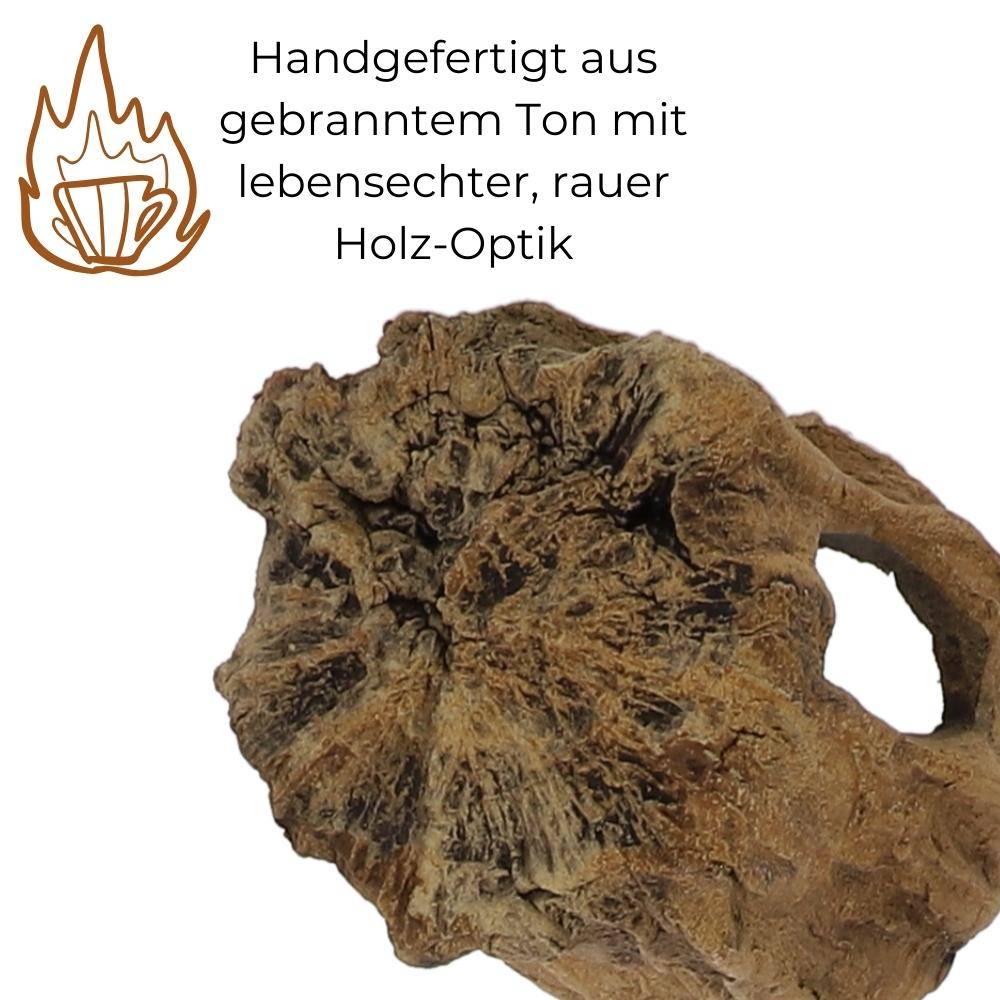 Aquarium Deko Baumstumpf Höhle Röhre Aquariendeko Ablaichhöhle Fisch Krebs Wels Tonröhre Laichhöhle