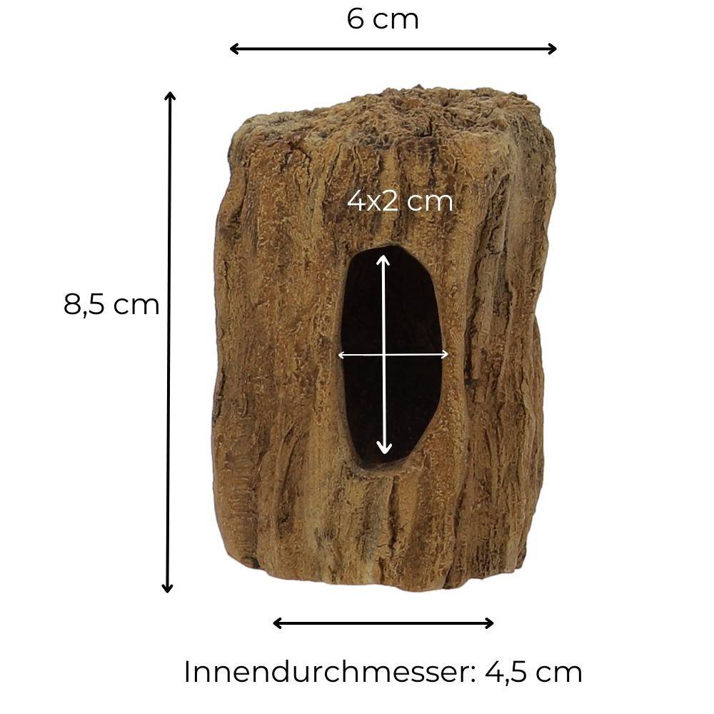 Aquarium Deko Baumstumpf Höhle Röhre Aquariendeko Ablaichhöhle Fisch Krebs Wels Tonröhre Laichhöhle