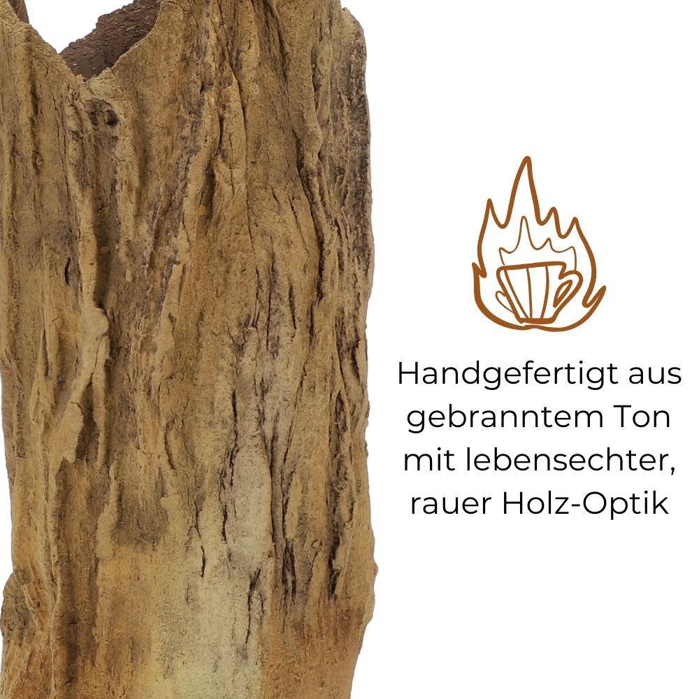 Aquarium Deko XXL Baumstamm Höhle Röhre Aquariendeko Ablaichhöhle Barsch Fisch Krebs Wels Tonröhre Laichhöhle