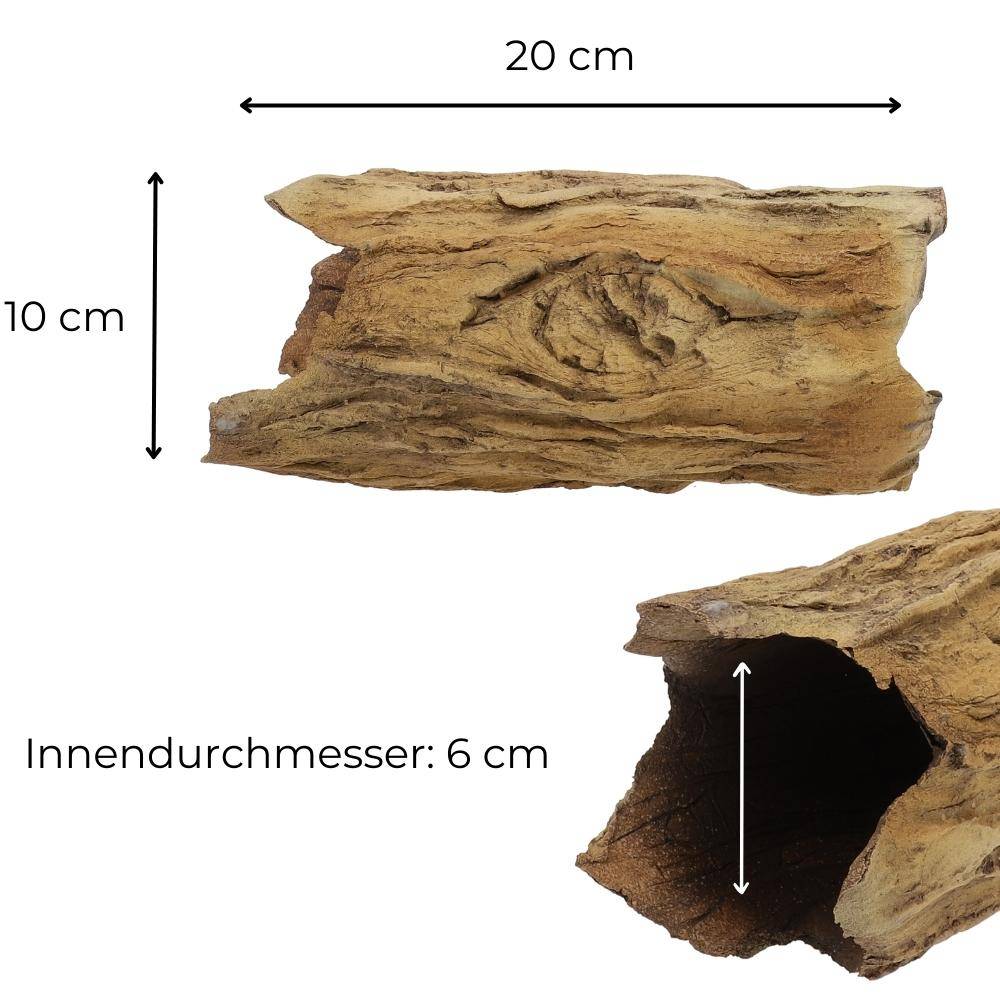 Aquarium Deko XXL Baumstamm Höhle Röhre Aquariendeko Ablaichhöhle Barsch Fisch Krebs Wels Tonröhre Laichhöhle
