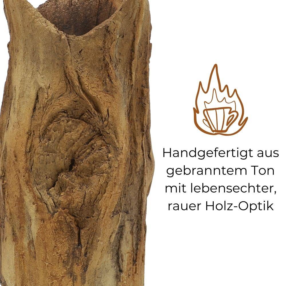 Aquarium Deko Rauer Baumstamm Höhle Röhre Aquariendeko Ablaichhöhle Barsch Fisch Krebs Wels Tonröhre Laichhöhle