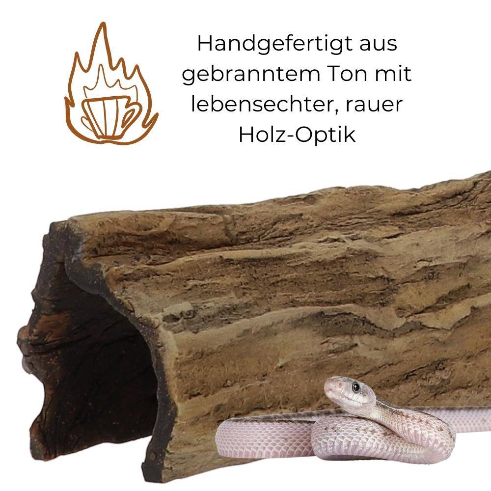 Aquariumdeko Baumrinde Baumstamm Halbbogen Aquarium Terrarium Dekoration Reptilien Versteck Höhle Ablaichhöhle Krebshöhle