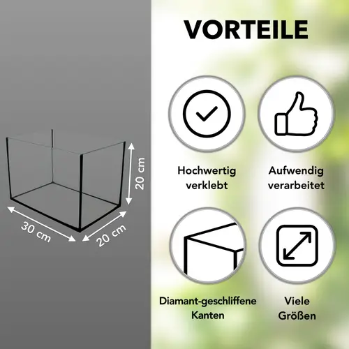 Aquarium Becken rechteckig standard Größen Glas Aquariumbecken Garnelenaquarium Mini Aquarium Salzwasseraquarium Nanobecken 30x20x20 Aquarium Becken rechteckig standard Größen Glas Aquariumbecken Garnelenaquarium Mini Aquarium Salzwasseraquarium Nanobecken 30x20x20