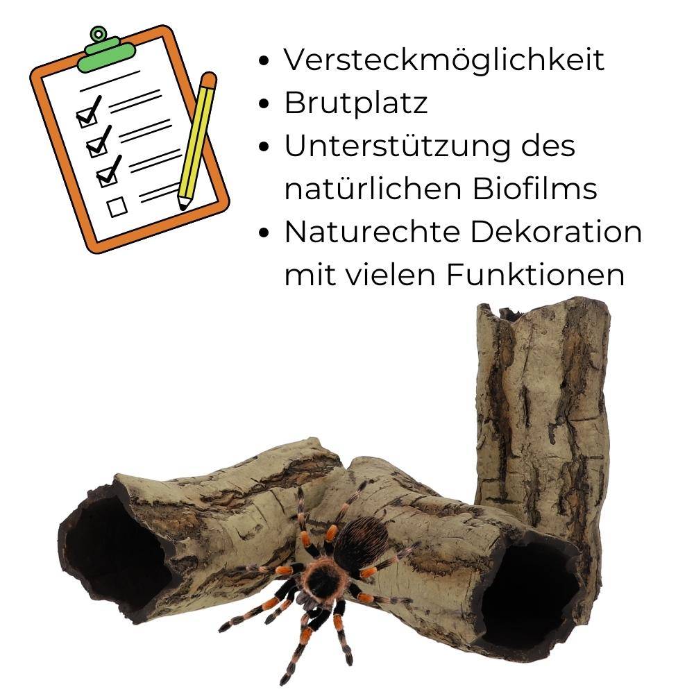 Aquarium Deko Höhle Röhre Reptilien Wurzel Ast Holz Ablaichhöhle Ablaichröhre Fisch Krebs Wels Laichröhre Tonröhre Laichhöhle