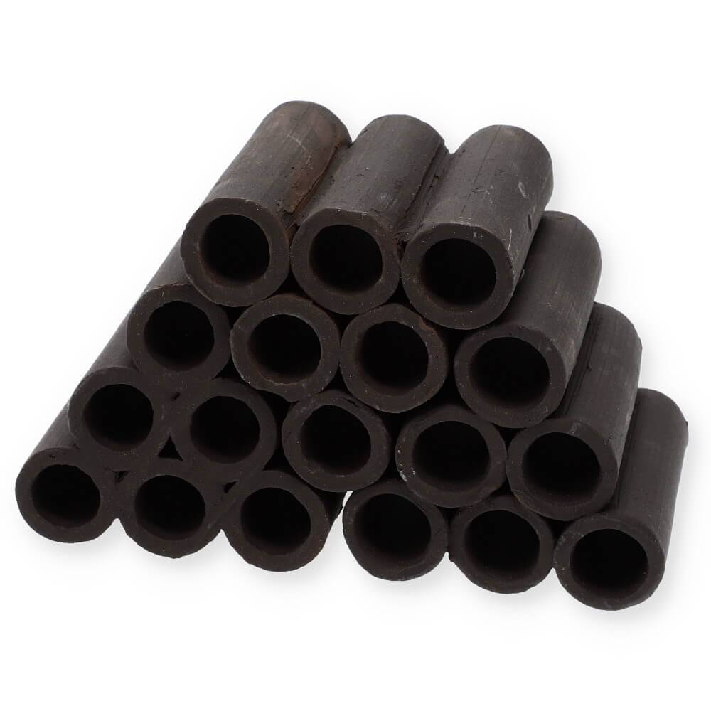 Aquariendeko Pyramide 6er Garnelenröhre Aquarium Deko Garnelen Garnelenhöhle Krebshöhle Welsröhre Laichröhre Keramik Ton schwarz