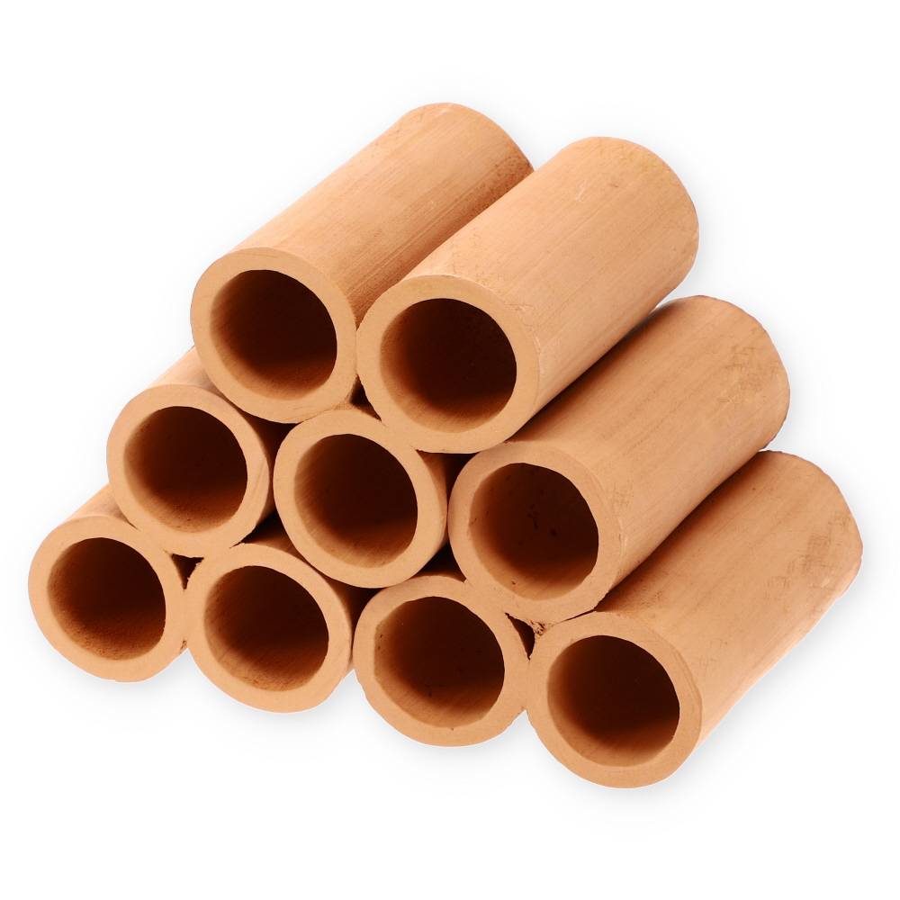 Aquariendeko Pyramide 3er XL Garnelenröhre Aquarium Deko Garnelen Garnelenhöhle Krebshöhle Welsröhre Laichröhre Keramik Ton Terracotta