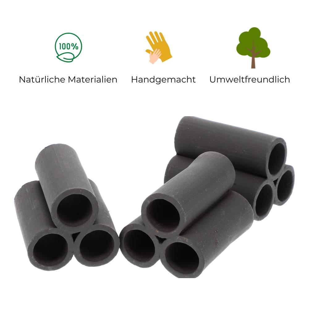 Aquariendeko Pyramide 3er XL Garnelenröhre Aquarium Deko Garnelen Garnelenhöhle Krebshöhle Welsröhre Laichröhre Keramik Ton Schwarz