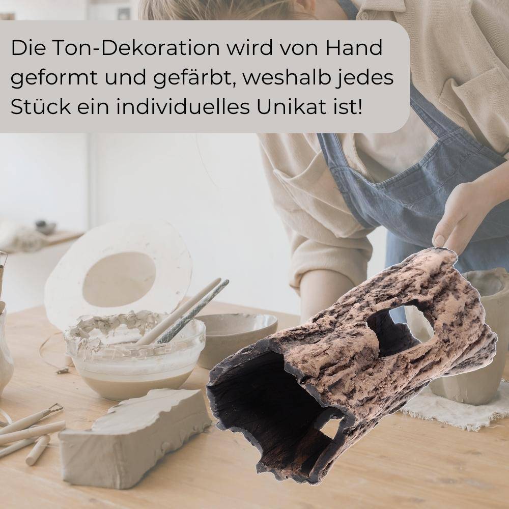 Aquarium Terrarium Deko Keramik Welsröhre Wels Tonröhre Laichröhre