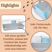 Kaninchenkäfig Kaninchenstall innen draußen Hasenkäfig Meerschweinchen Käfig Hasenstall Heuraufe Kleintierkäfig Kaninchenkäfig Kaninchenstall innen draußen Hasenkäfig Meerschweinchen Käfig Hasenstall Heuraufe Kleintierkäfig