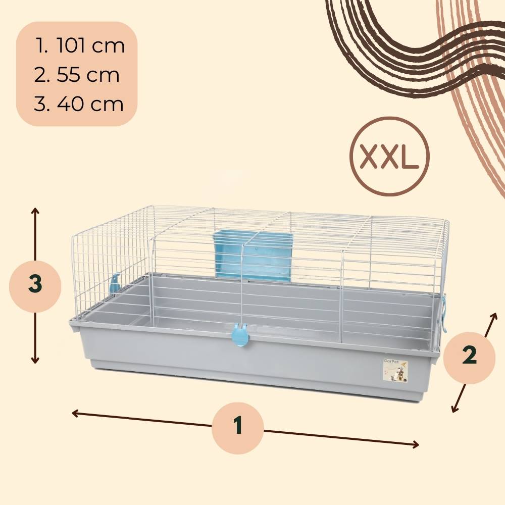 Kaninchenkäfig Kaninchenstall innen draußen Hasenkäfig Meerschweinchen Käfig Hasenstall Heuraufe Kleintierkäfig