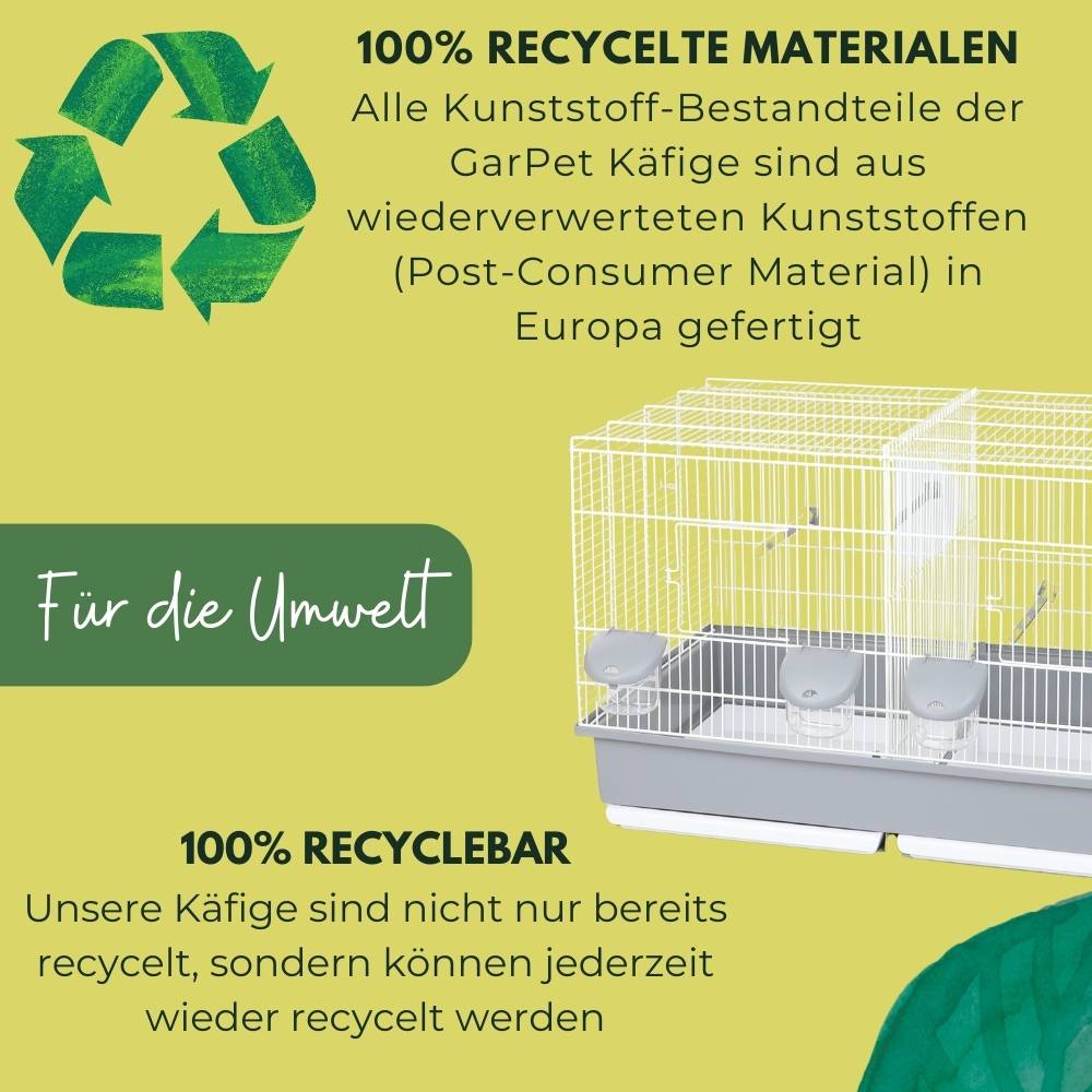 Vogelkäfig Doppelkäfig Wellensittich Kanarien Käfig Teilbar Trennwand Trenngitter Zuchtkäfig Trennkäfig Zuchtboxen für Vögel