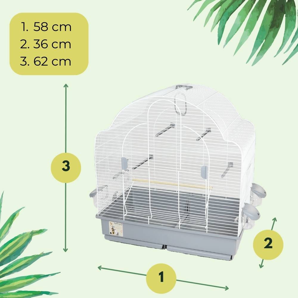 Vogelkäfig Wellensittich Großsittich Papagei Käfig vorne Freisitz offen Freiflug