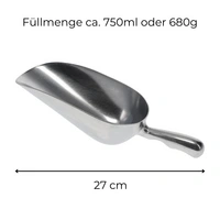 Futterschaufel Aluminium Gr.3 750 ml Mehlschaufel Eisschaufel Abwiegeschaufel Sackschaufel Getreideschaufel Schaufel Metall Futterschaufel Aluminium Gr.3 750 ml Mehlschaufel Eisschaufel Abwiegeschaufel Sackschaufel Getreideschaufel Schaufel Metall
