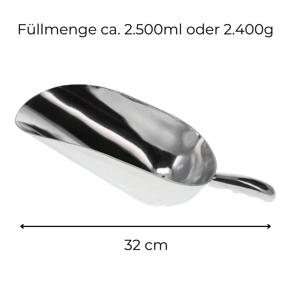 Futterschaufel Pferd Aluminium Gr.6 2500 ml Mehlschaufel Eisschaufel Abwiegeschaufel Sackschaufel Getreideschaufel Schaufel Metall