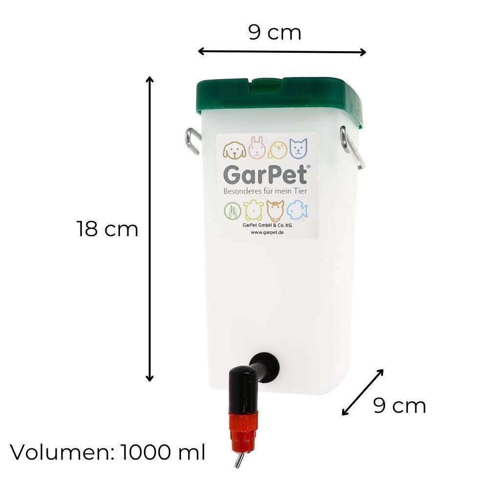 Nippeltränke Wassertränke mit Haltebügel 1000 ml