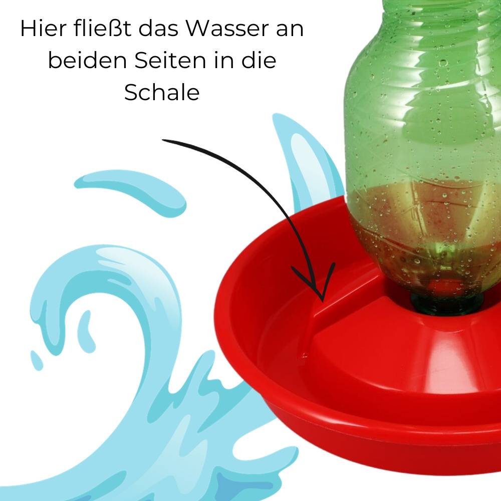 Nager Vogel Geflügel Hühner Küken Insekten Tränke Tränkeschale für PET Flasche