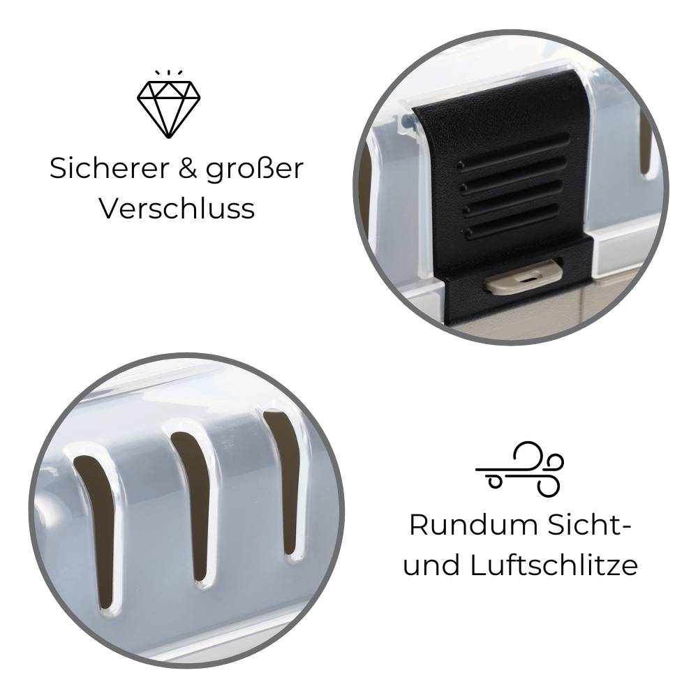 Transportbox Kleintier Meerschweinchen Hamster Vogel Mäuse Nagetier Tiertransportbox Trage Box Reisebox Kleintiertransportbox Transportkiste