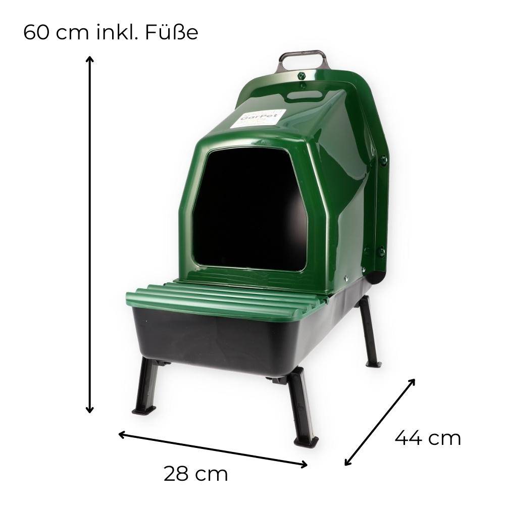 Legenester für Hühner mit Füßen Hühnerstall Zubehör Hühnernest Legenest Abrollnest mit Eierbox Geflügel Brutnest Kunststoff Freistehend