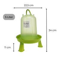 Geflügeltränke und Futterautomat Hühner mit Standfüßen im Set Hühnertränke Futterspender Futtertrog Stand Füßen Wassertränke grün Set 3. Geflügeltränke und Futterautomat Hühner mit Standfüßen im Set Hühnertränke Futterspender Futtertrog Stand Füßen Wassertränke grün Set 3.