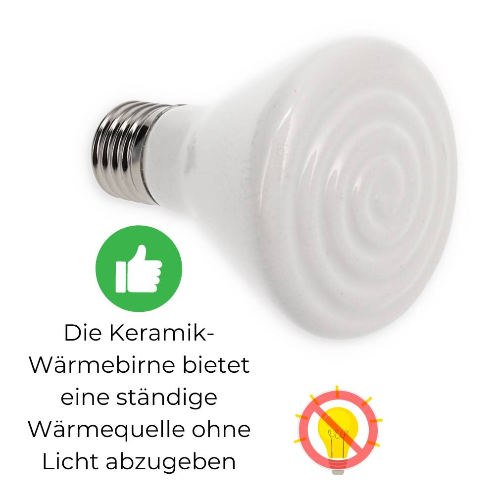 Dunkelstrahler Keramiklampe 150 Watt