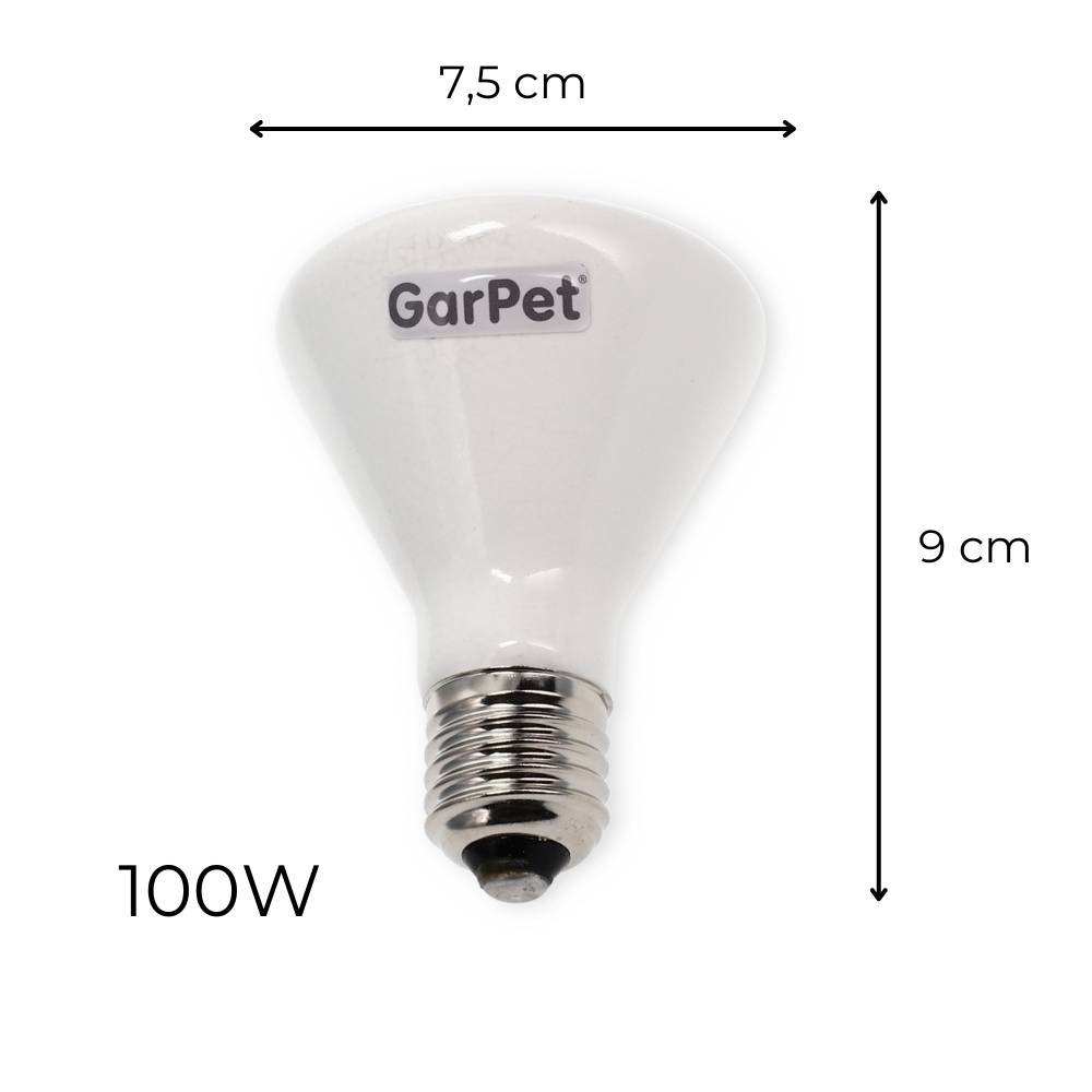 Dunkelstrahler Keramiklampe 100 Watt
