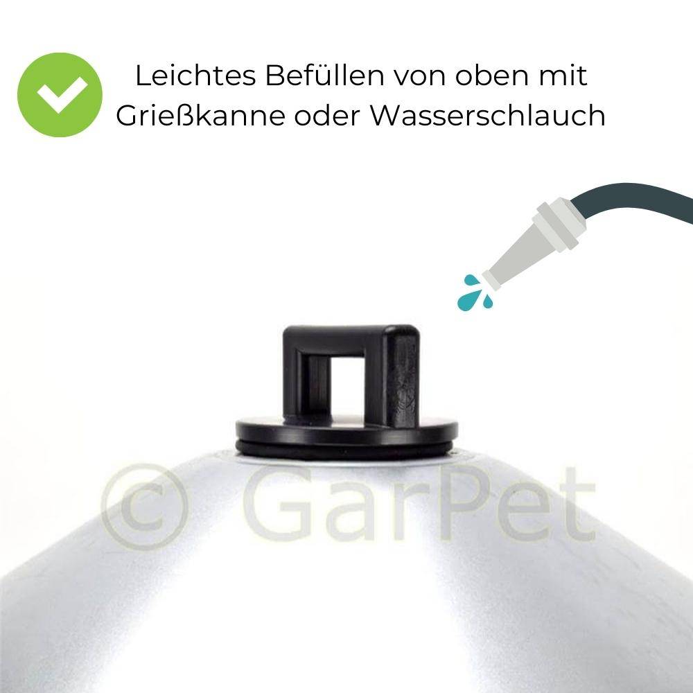 30 L Metall Automatische Geflügel Wasser Siphon Hühner Vorrats Tränke Verzinkt