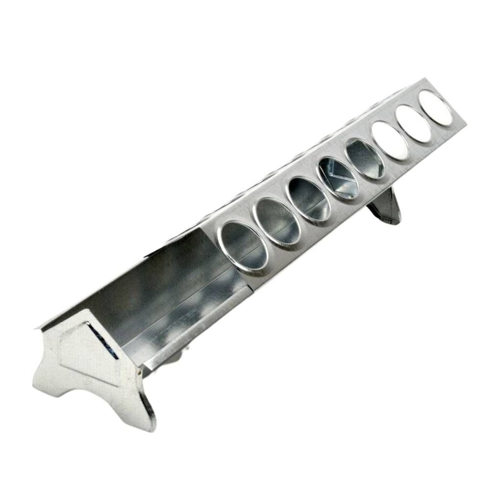 Futtertrog Metall Küken verzinkt 30 cm Lochgitter