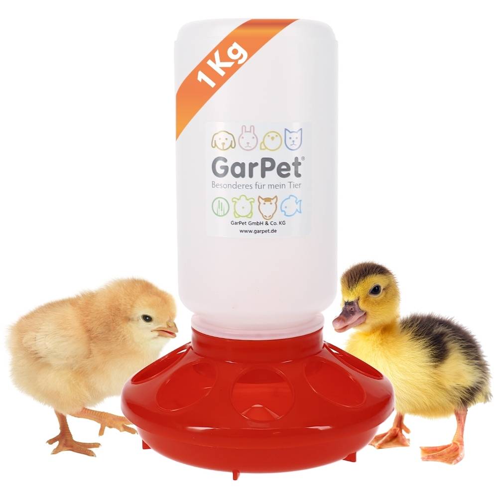 Futterautomat Hühner Küken Tauben Hühnerfutter Automat Futterspender Futtertrog Hühner Futternapf 1 KG