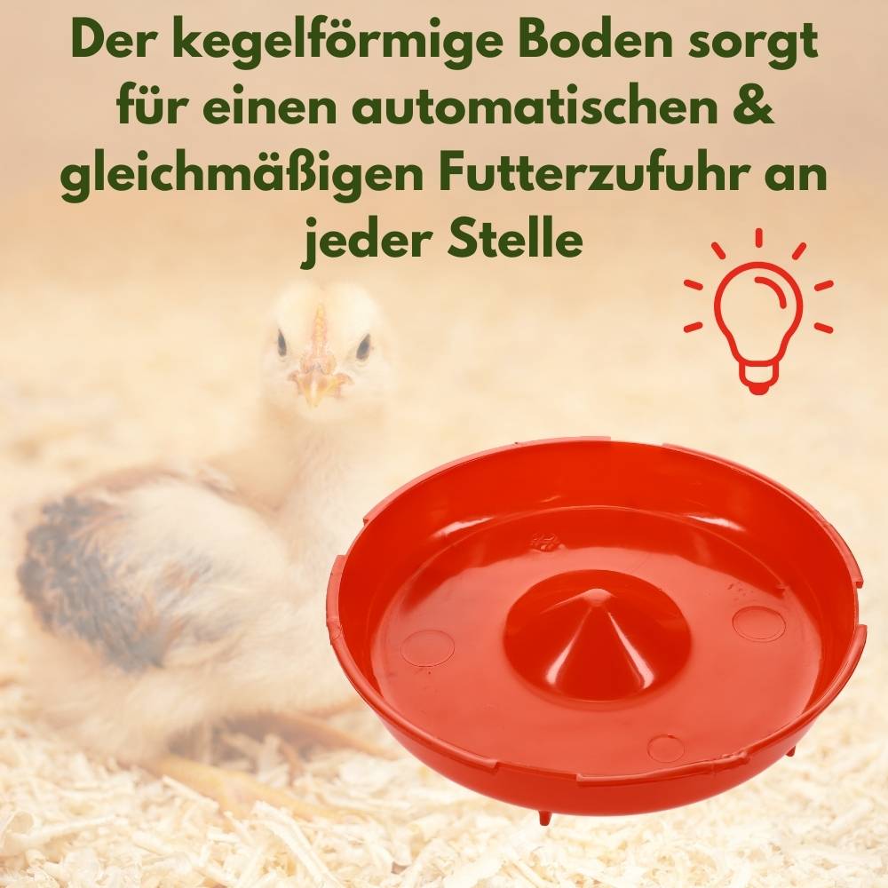 Futterautomat Hühner Küken Tauben Hühnerfutter Automat Futterspender Futtertrog Hühner Futternapf 1 KG