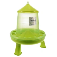 GarPet Futterautomat Hühner mit Stand Füßen grün Geflügel Futterspender Futtertrog 4 Kg Wachteln Trog Automatisch groß GarPet Futterautomat Hühner mit Stand Füßen grün Geflügel Futterspender Futtertrog 4 Kg Wachteln Trog Automatisch groß