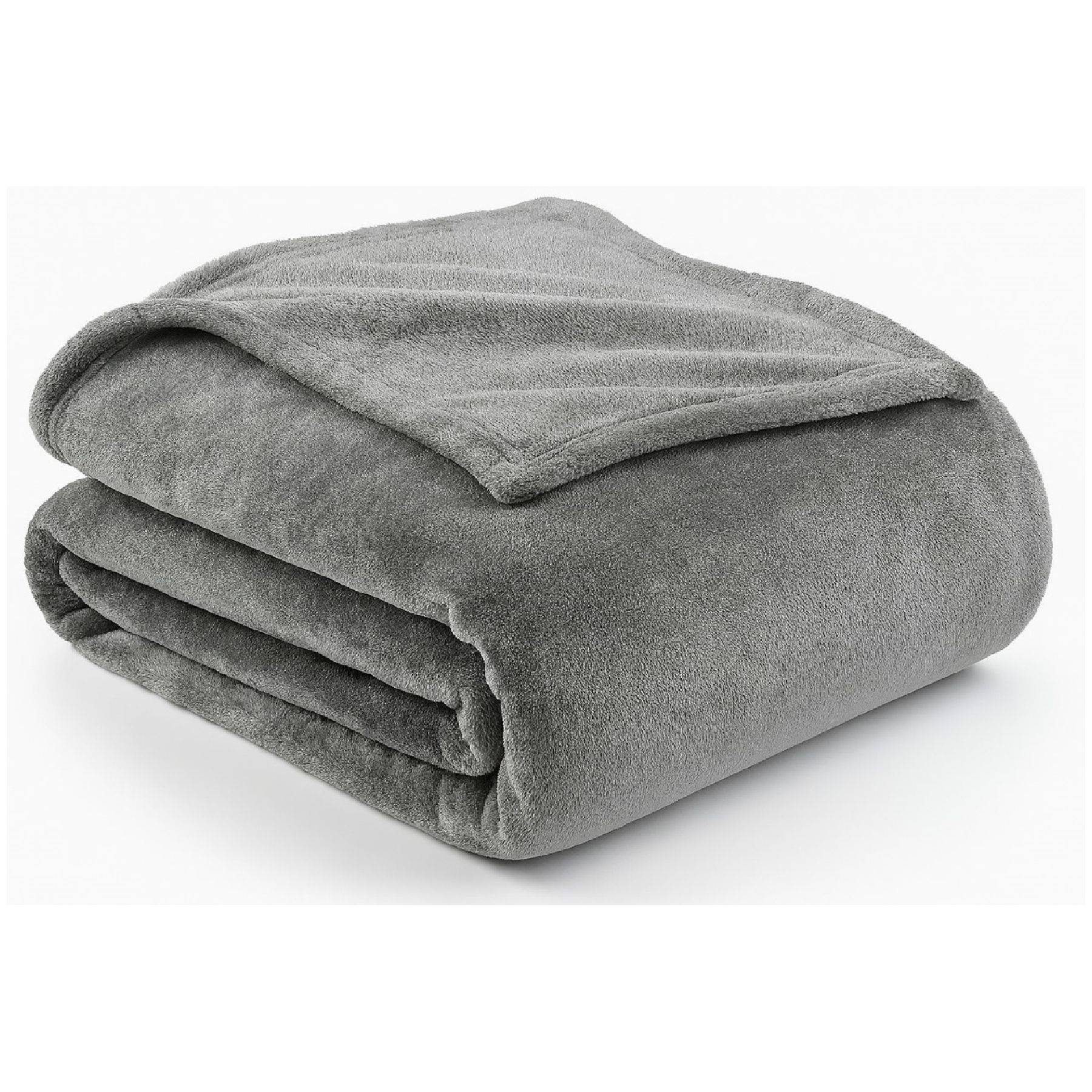 Julido Kuschlig weiche Kuscheldecke 150x200cm Wohndecke Tagesdecke Anthrazit